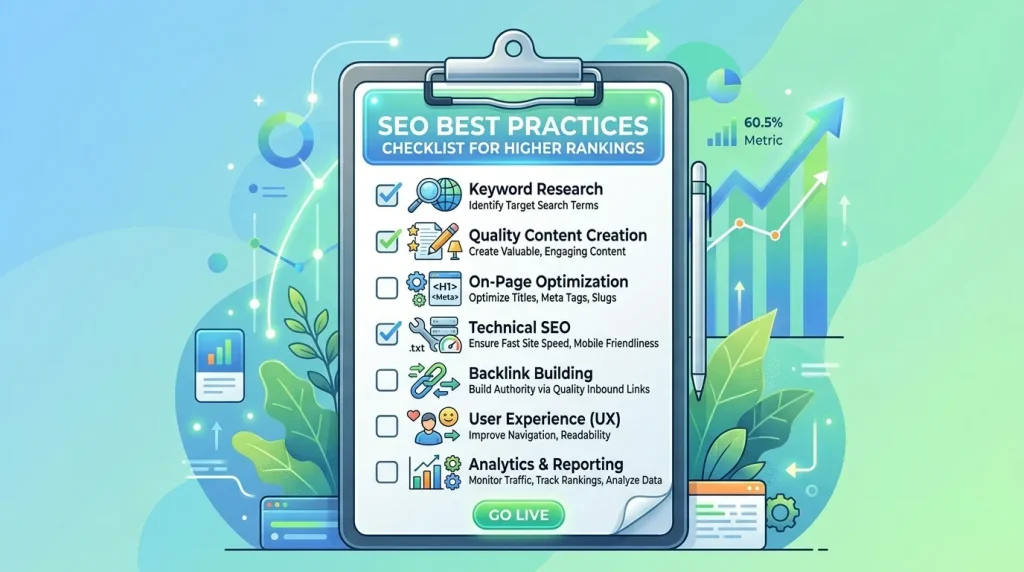 SEO Best Practices Checklist for Higher Rankings